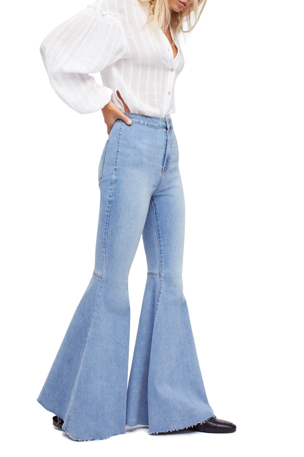 free people bell bottom jeans