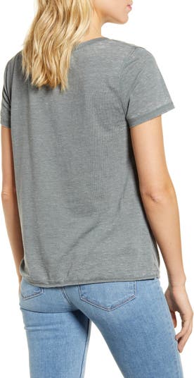 Preis für den Durchschnittsbürger Caslon® Burnout Side Tie T-Shirt | Nordstromrack