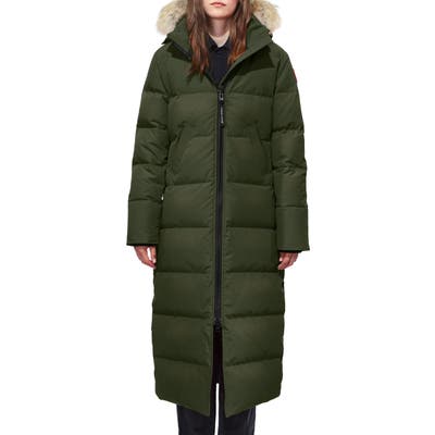 Canada Goose Mystique Down Parka With Genuine Coyote Fur Trim, (2) - Green