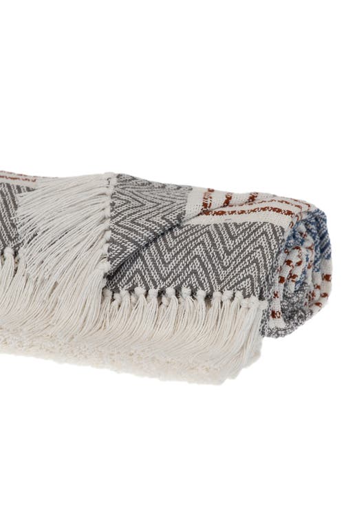 Parkland Collection Kai Fringe Throw Blanket In Gray