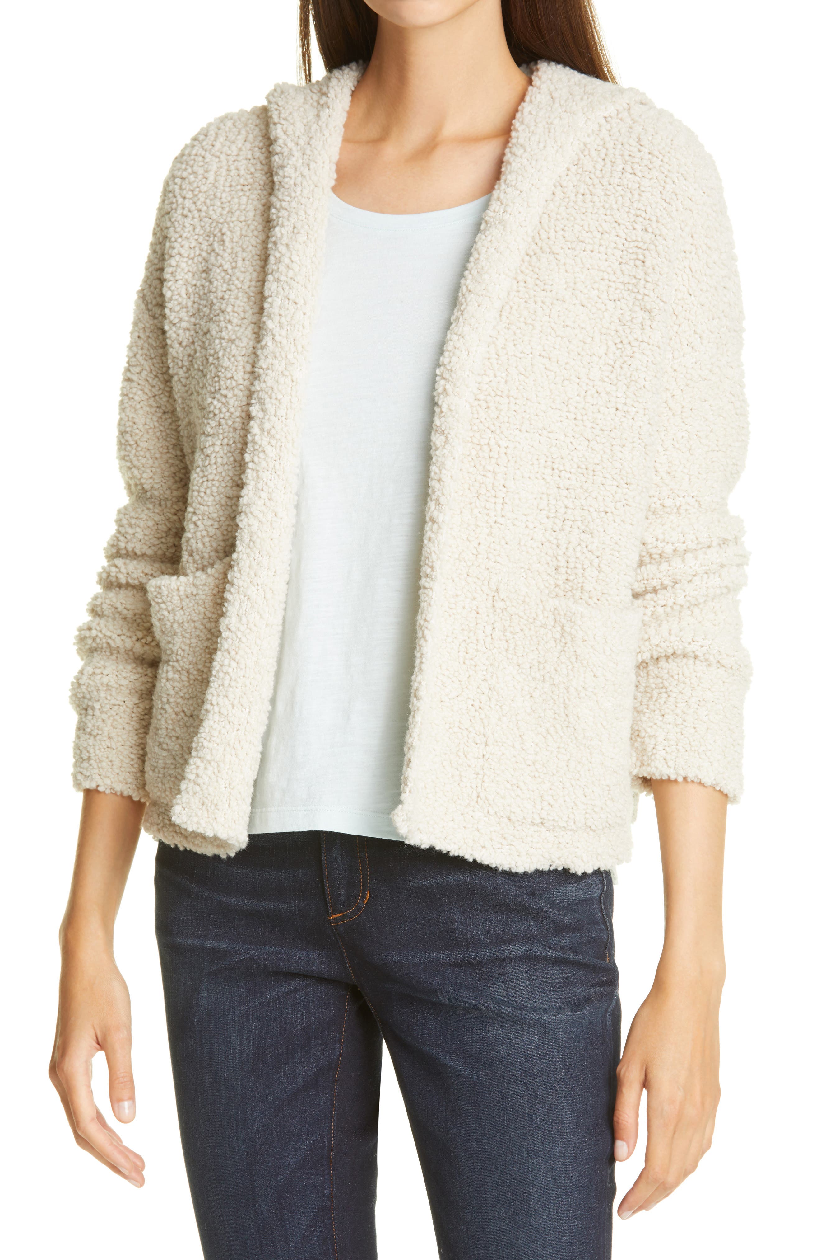 eileen fisher boucle cardigan