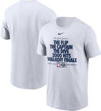 Nike Men's Nike Derek Jeter White New York Yankees 2020 MLB Hall of Fame  Inductee T-Shirt