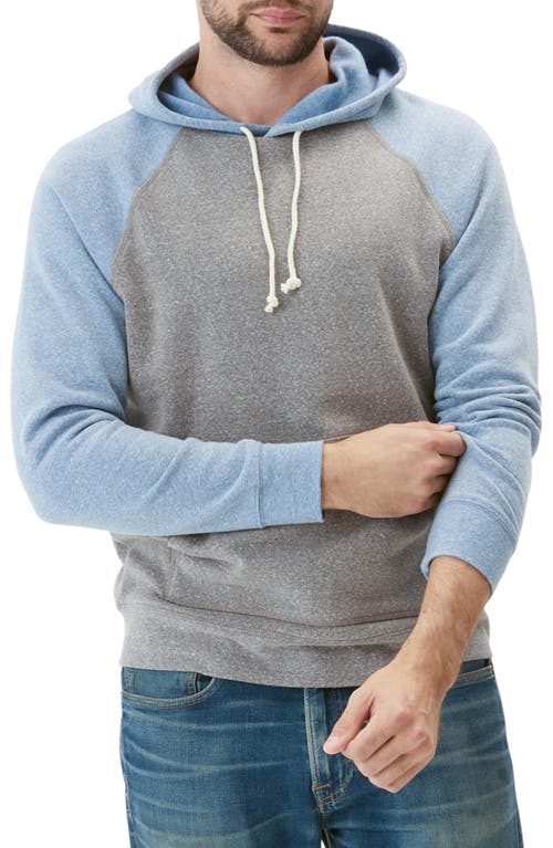 Shop Threads 4 Thought Baseline Hoodie In Heather Grey/larkspur