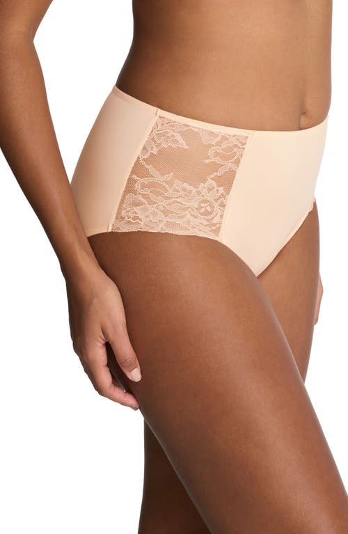 Shop Natori Statement Lace Full Brief In Cameo Rose