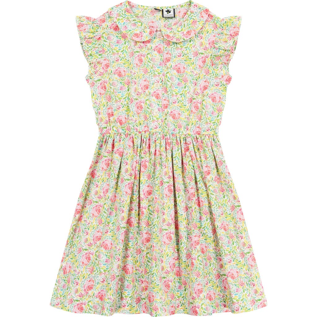 Busy Bees Juniper Button Front Dress In Rose Garden