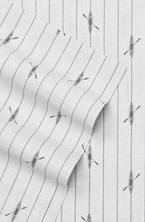 EDDIE BAUER EDDIE BAUER DOWNSTREAM 200 THREAD COUNT 100% COTTON PERCALE SHEET SET