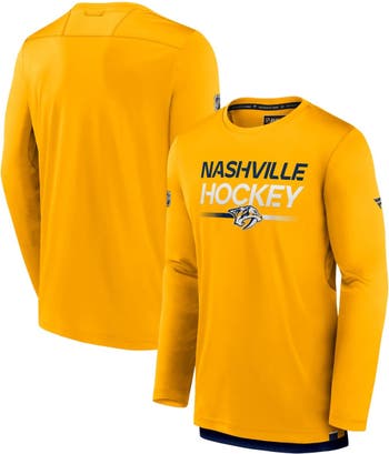 Nashville Predators Youth Primary Logo Long Sleeve T-Shirt - Gold
