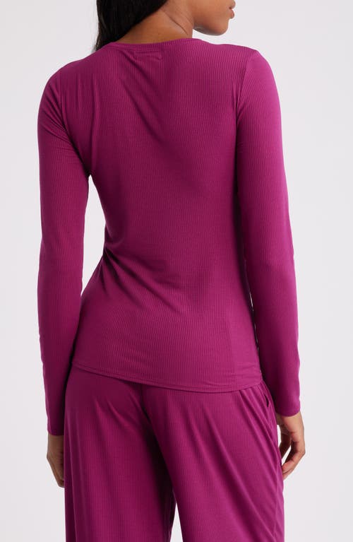 Open Edit Dreamy Rib Sleep Top In Purple Magenta