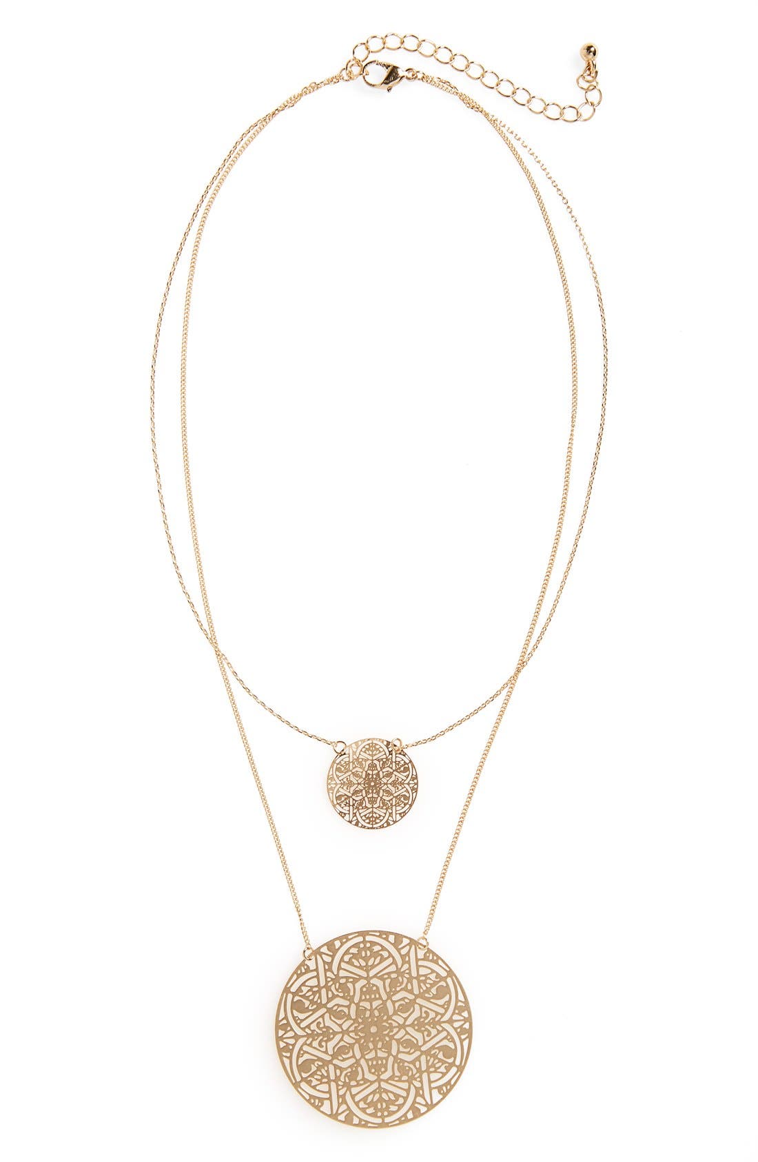 BP. Layered Filigree Pendant Necklace Nordstrom