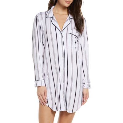 Eberjey Sleep Chic Sleep Shirt, Ivory