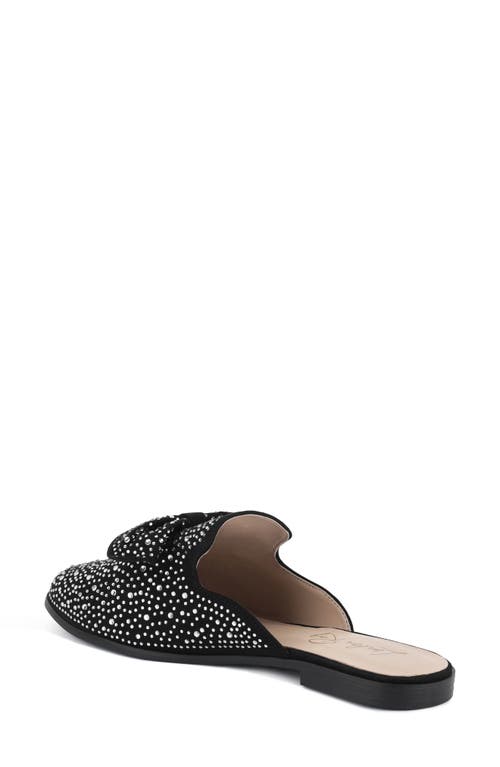 London Rag Whoopie Rhinestone Mule In Black