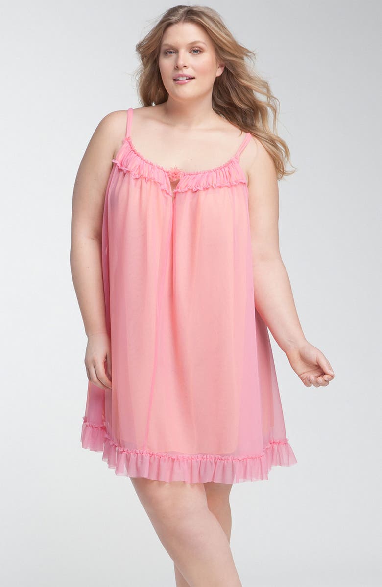 BETSEY JOHNSON 'Swing' Slip, Main, color, CORAL