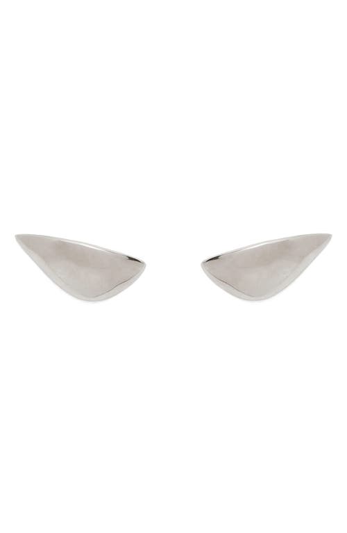 Shop Lady Grey Lobe Earrings In Silver