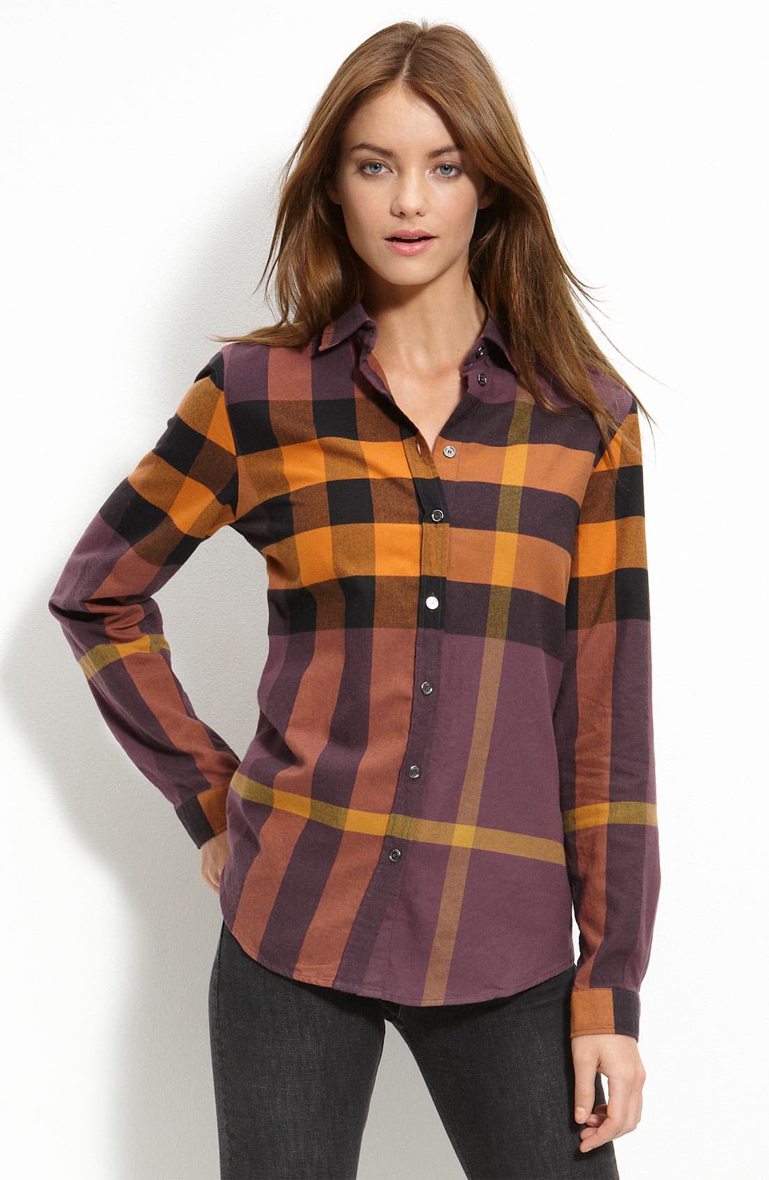 Burberry Brit Check Print Long Sleeve Shirt | Nordstrom