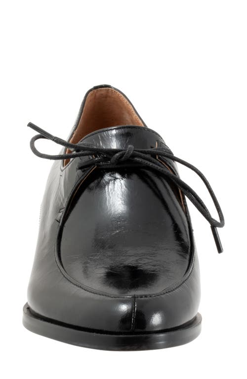 Shop Eos Footwear Casi Derby In Black Patent