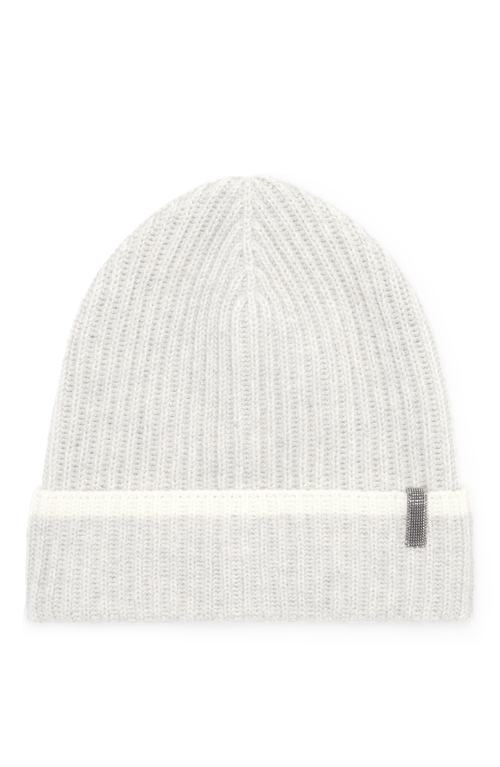 Shop Brunello Cucinelli Knit Beanie In Fog