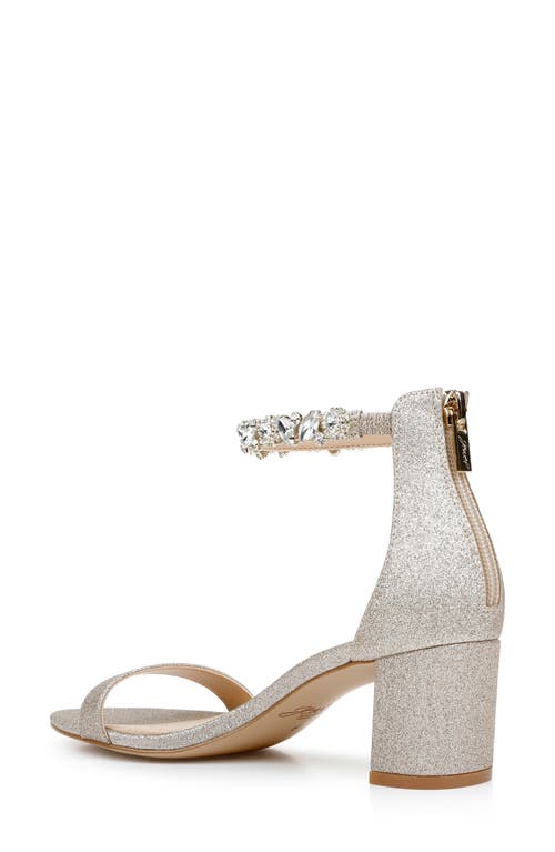 Jewel Badgley Mischka Women's Catalina Block Heel Evening Sandals In Light Gold