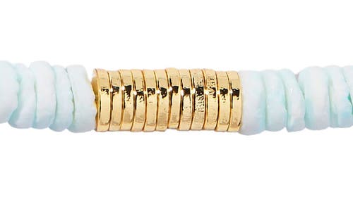 Brook & York Brook And York Capri Beaded Shell Necklace In Gold/turquoise