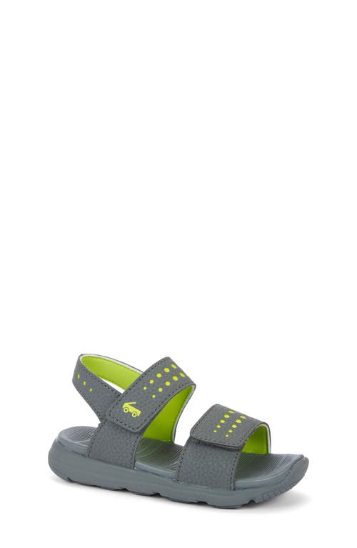 See Kai Run Kids' Billie Flexirun™ Water Friendly Sandal In Gray/lime
