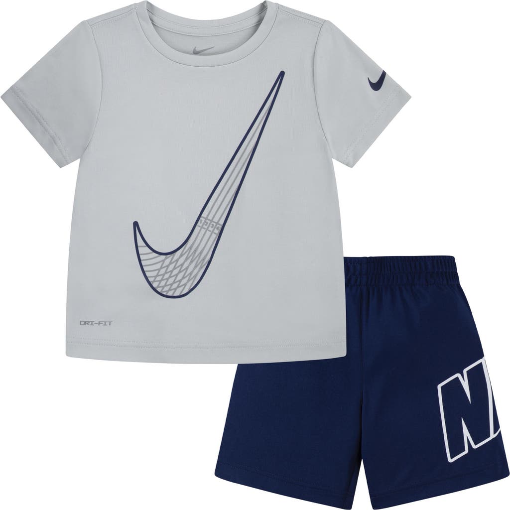 Nike Kids' Dri-fit Graphic T-shirt & Shorts Set In Multi