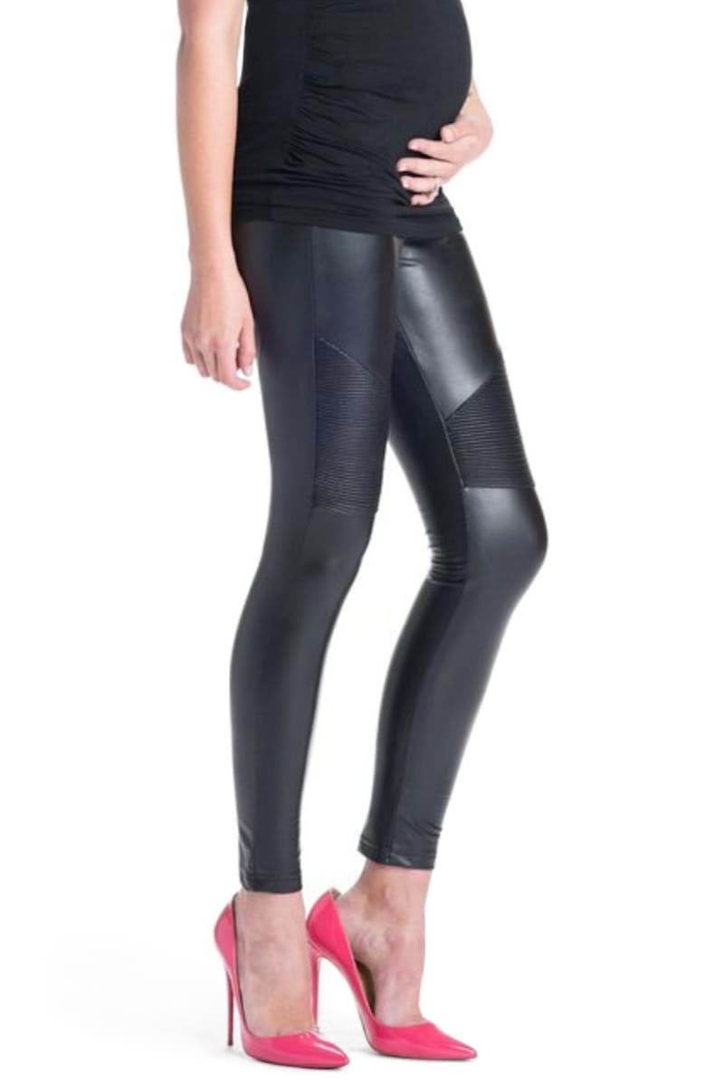 Preggo Leggings Rockstar Mamacita Maternity Moto Leggings Nordstrom