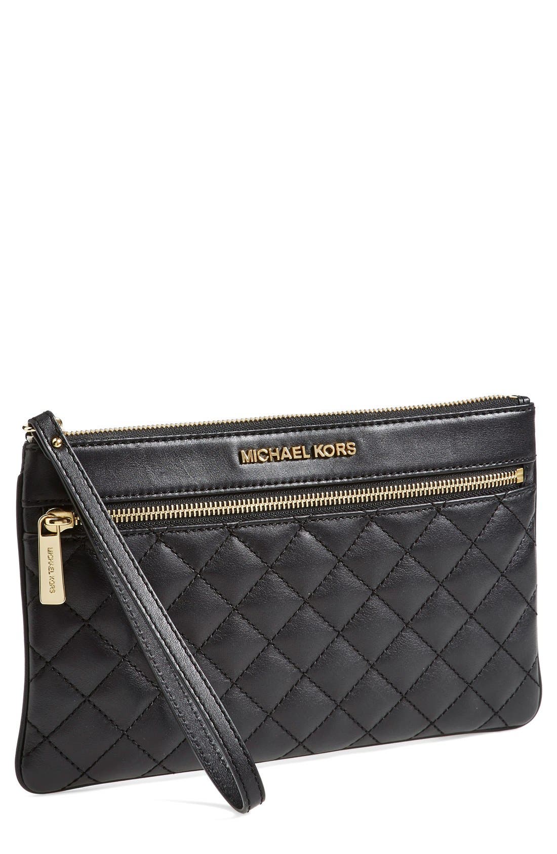 michael kors quilted clutch