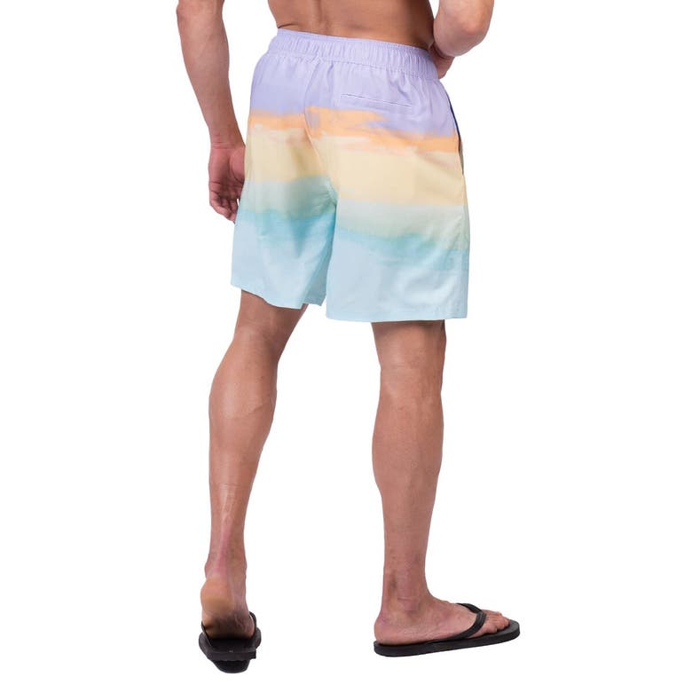 Shop G-iii Sports By Carl Banks Miami Dolphins Perfect Game Volley Shorts In Yellow