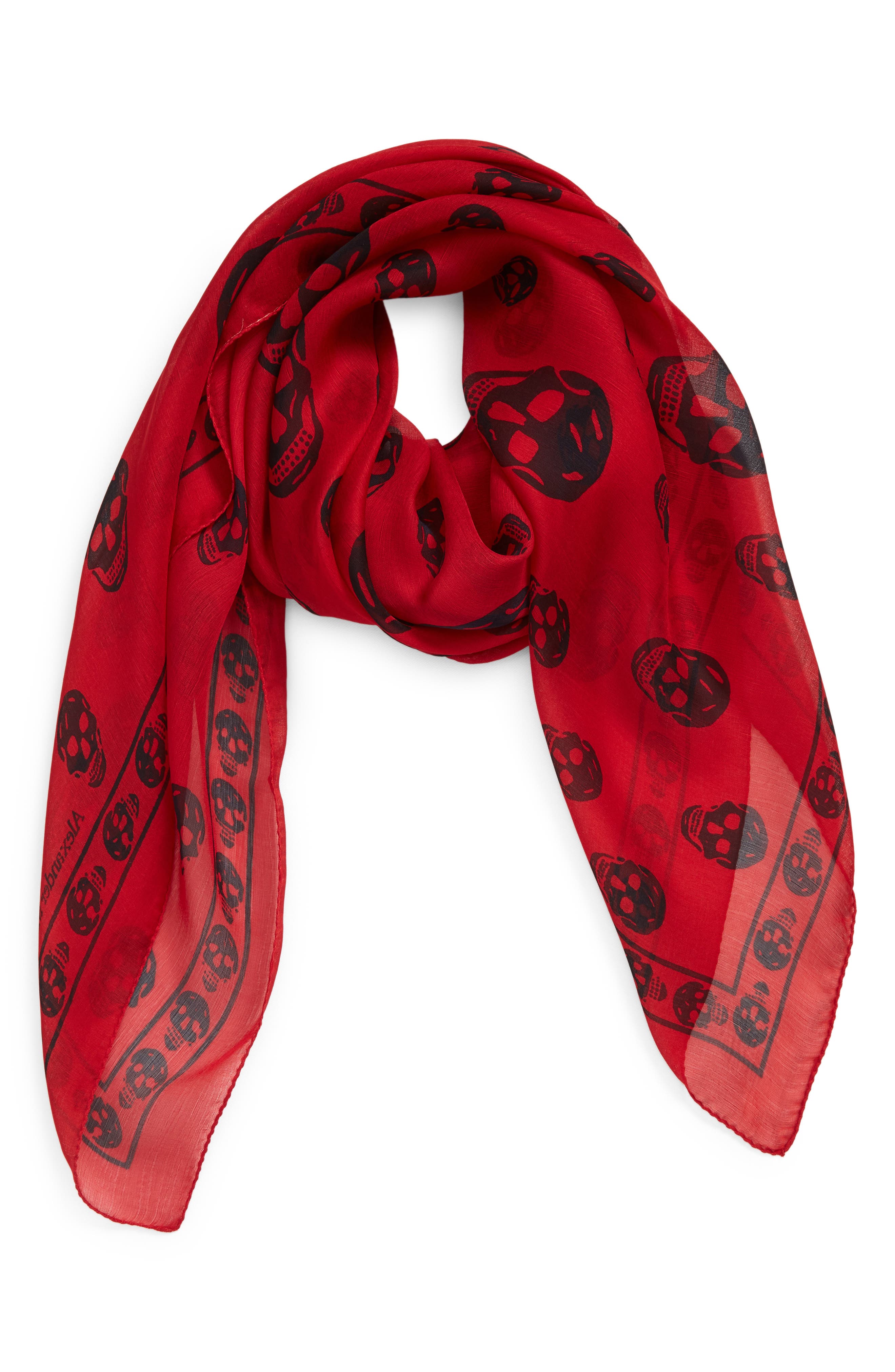 mens red scarf