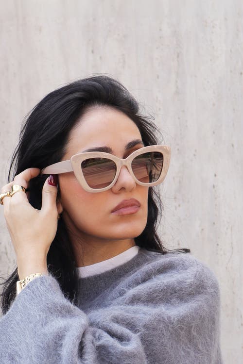 Shop Velvet Eyewear Maya Sunglasses In Gold