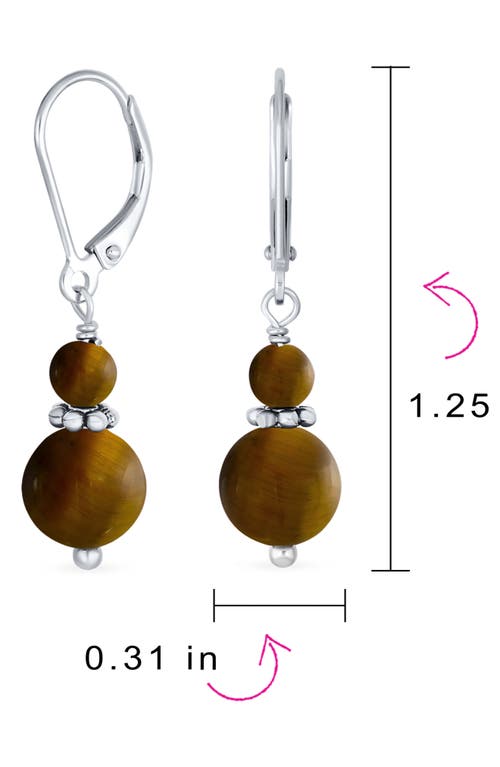 Bling Jewelry Resin Drop Earrings In Brown