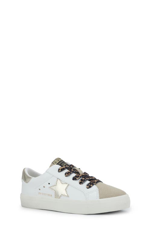 Vintage Havana Kids' Vail Sneaker in White/Taupe Pop 