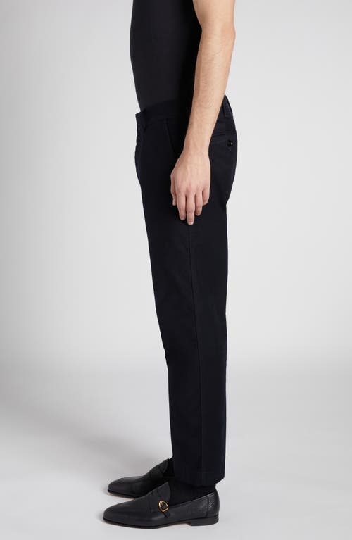 Tom Ford Selvedge Stretch Denim Chinos In Black