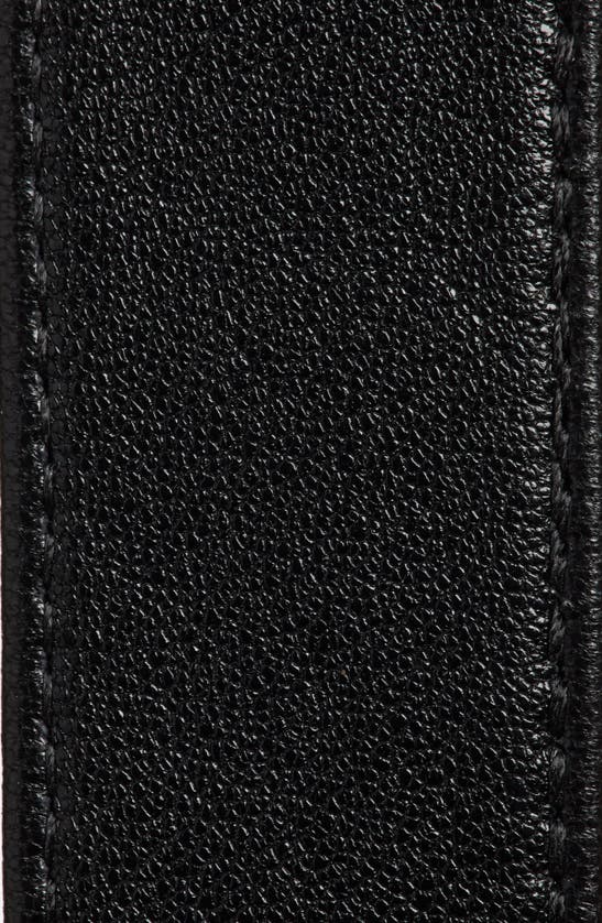 Shop Raina Large Stone Buckle Leather Belt In Black