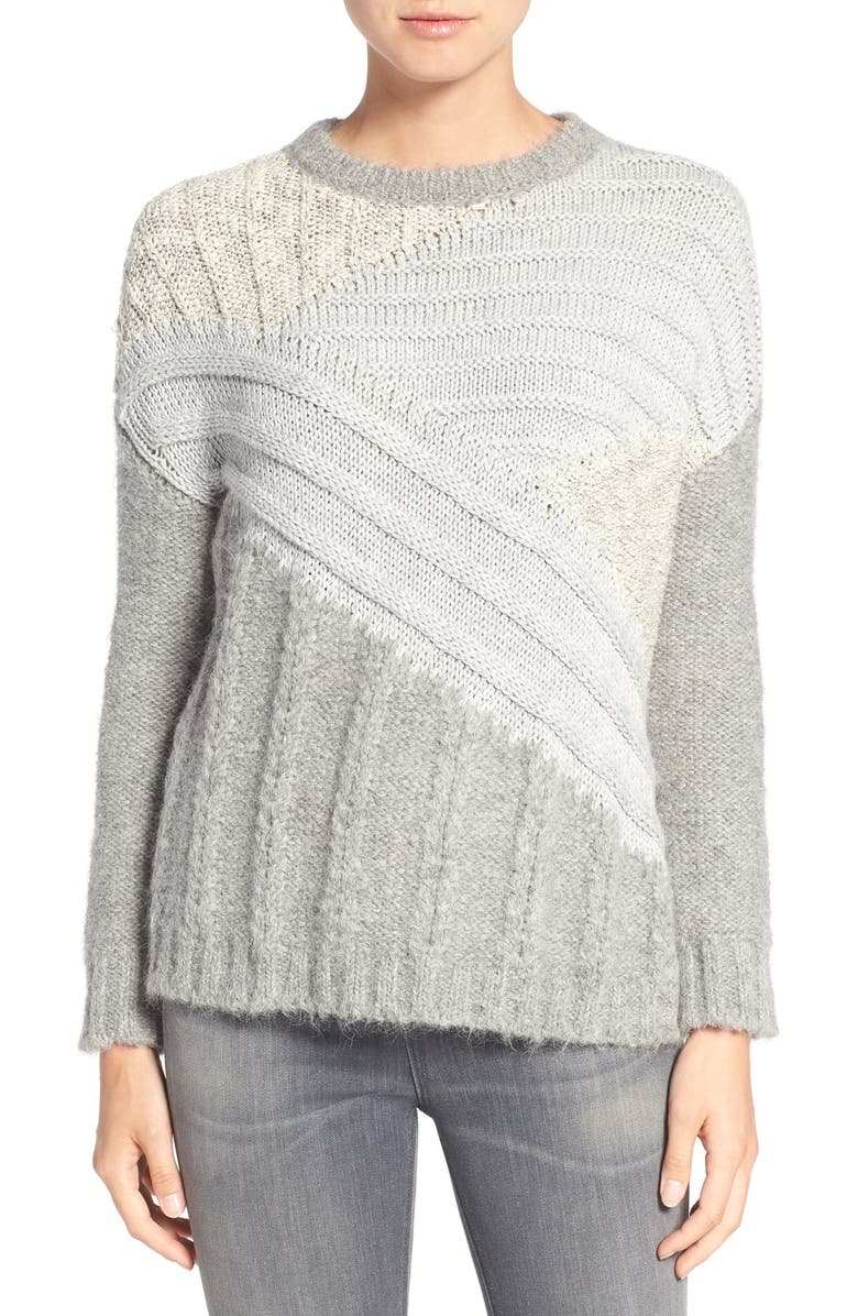 Current/Elliott Mixed Cable Knit Sweater | Nordstrom