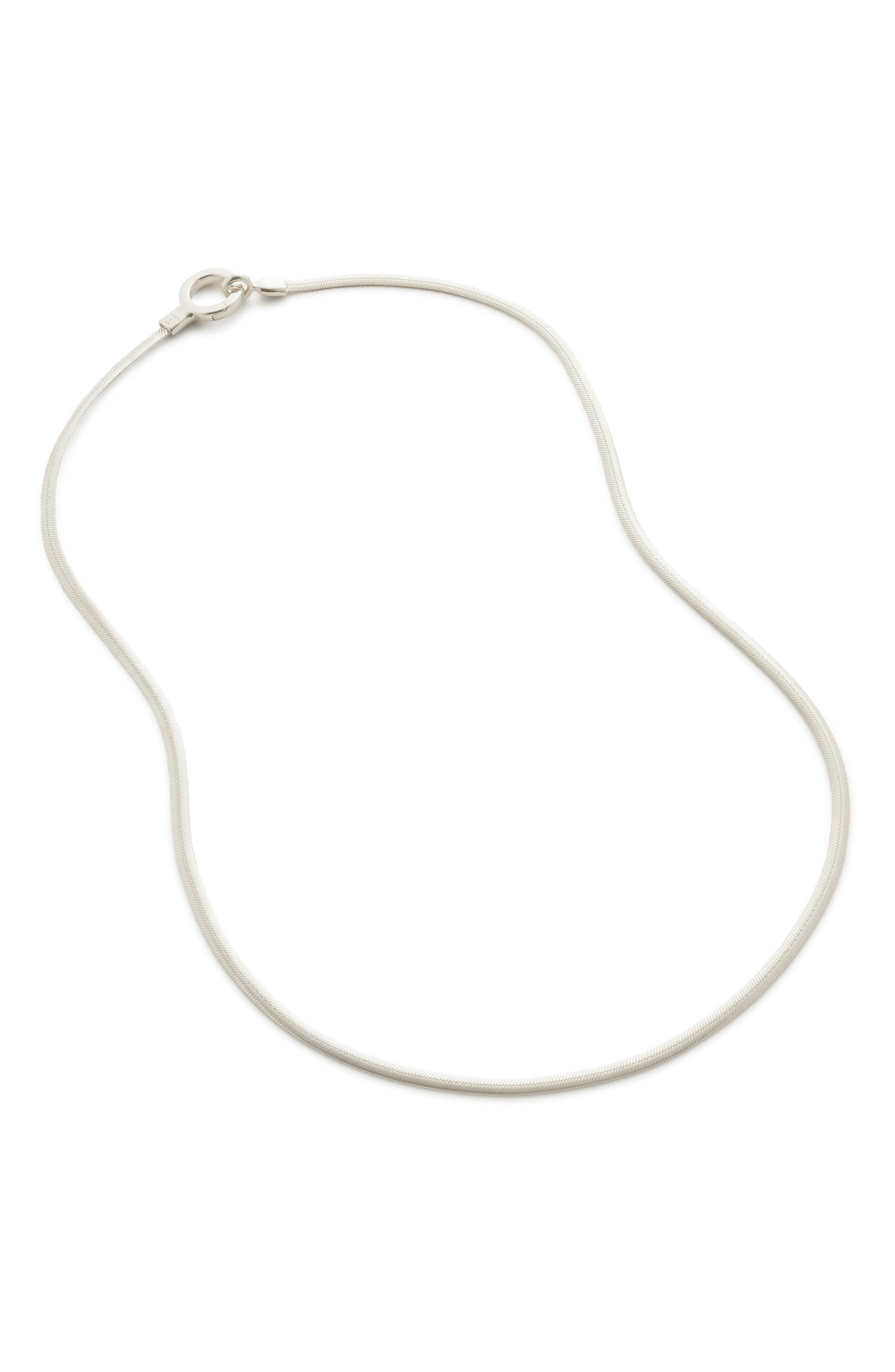 women's silver chain only necklaces