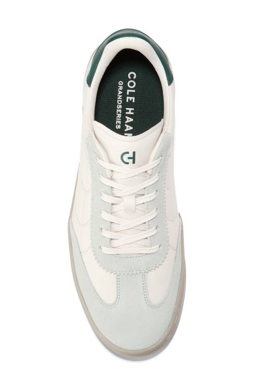 Shop Cole Haan Grandpro Breakaway Leather Sneaker In Ivory/rain Forest