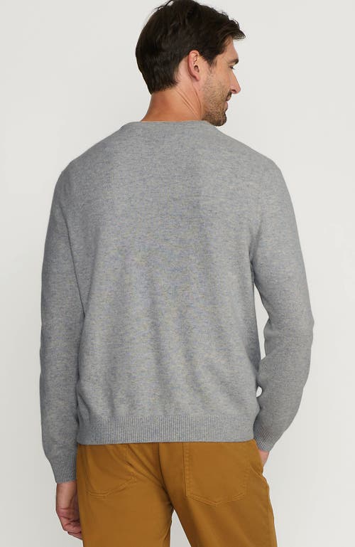 Shop Lands' End Fine Gauge Cashmere V-neck Sweater In Light Gray Heather