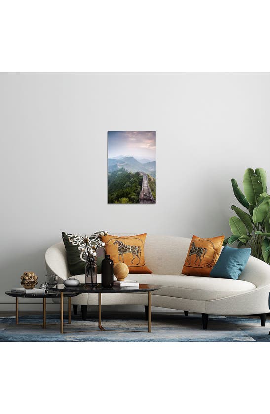 Icanvas The Great Wall Of China By Matteo Colombo Canvas Wall Art In Green Forest Wall