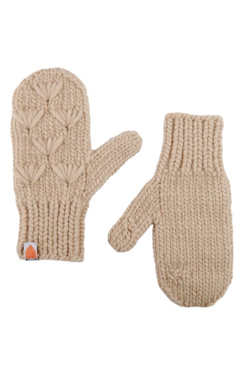 Sh*t That I Knit The Motley Merino Wool Mittens in Camel