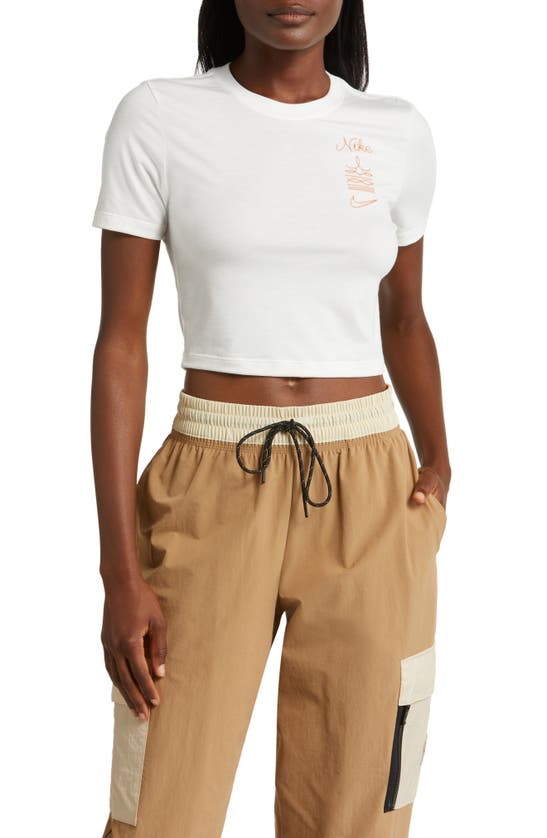 Nike Women's  Sportswear Essential Slim Crop T-shirt In White