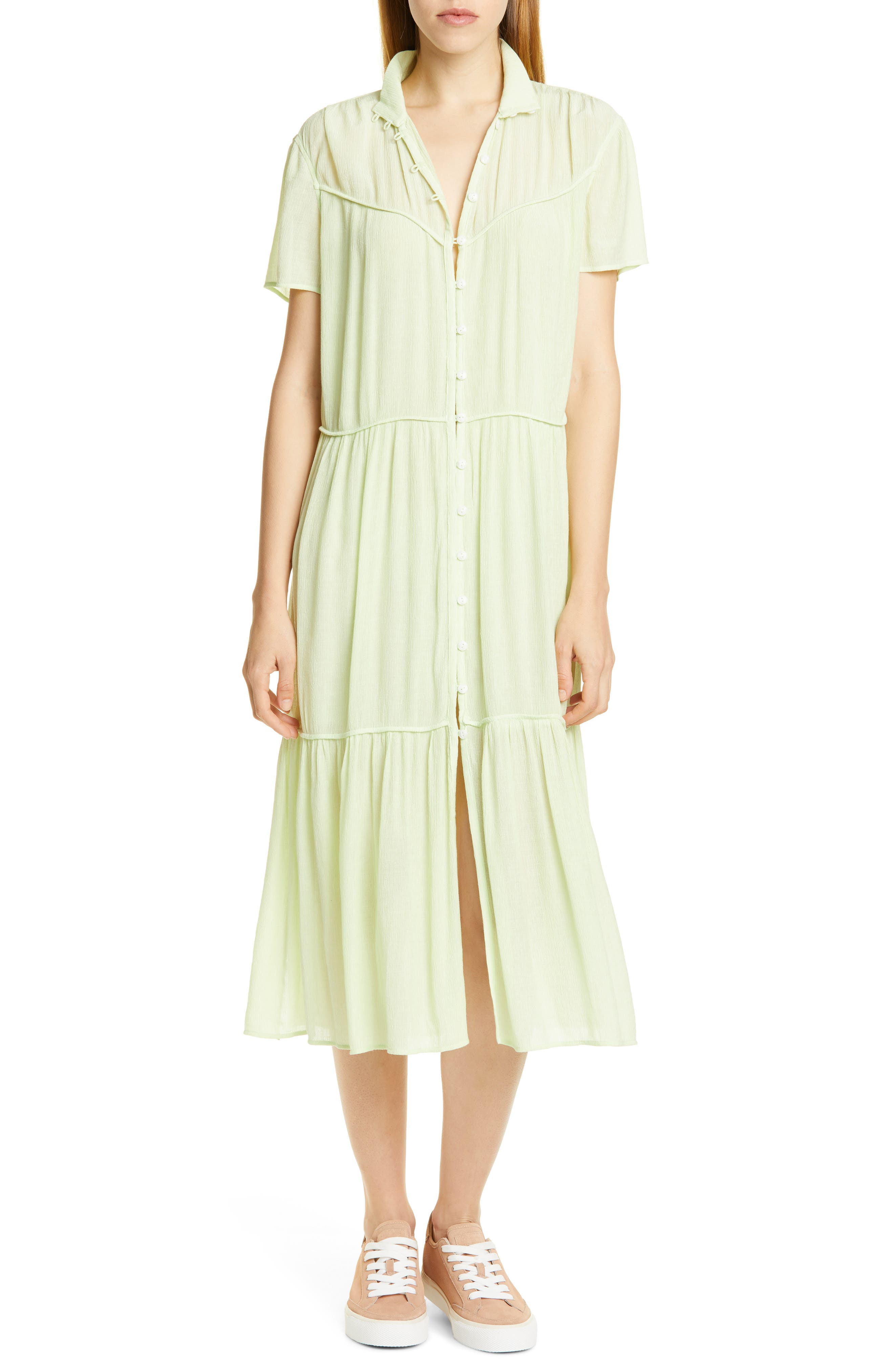 Rag & Bone Libby Midi Dress, Green