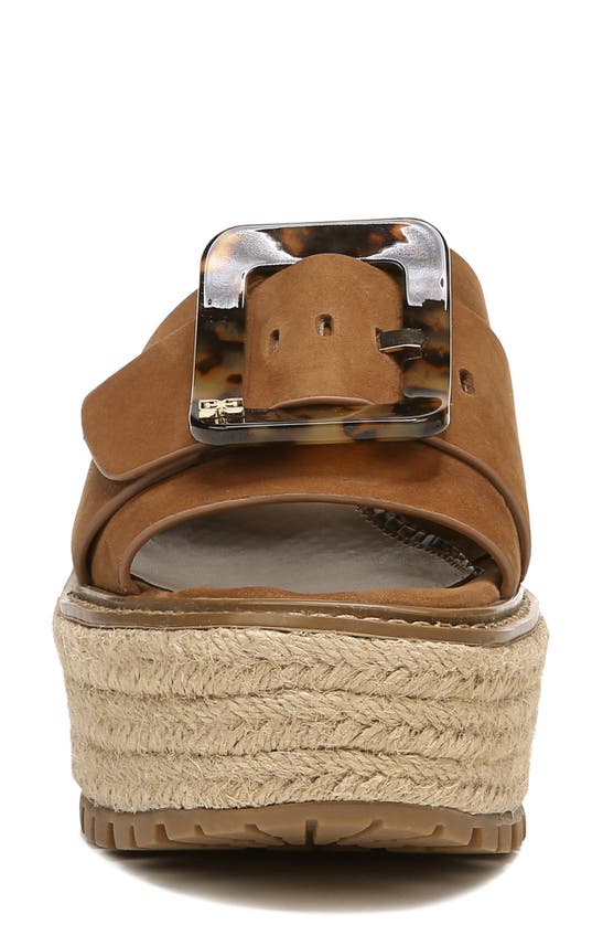Sam Edelman Livi Platform Slide Sandal In Luggage Leather