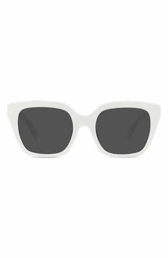 Triomphe Oversized Square Sunglasses in Black - Celine Eyewear