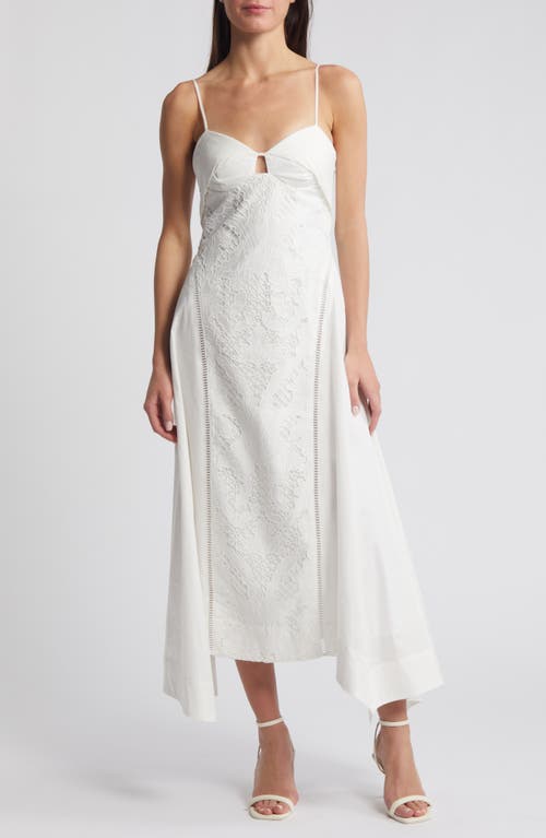 The Amelia Cotton Sundress in Lucent White