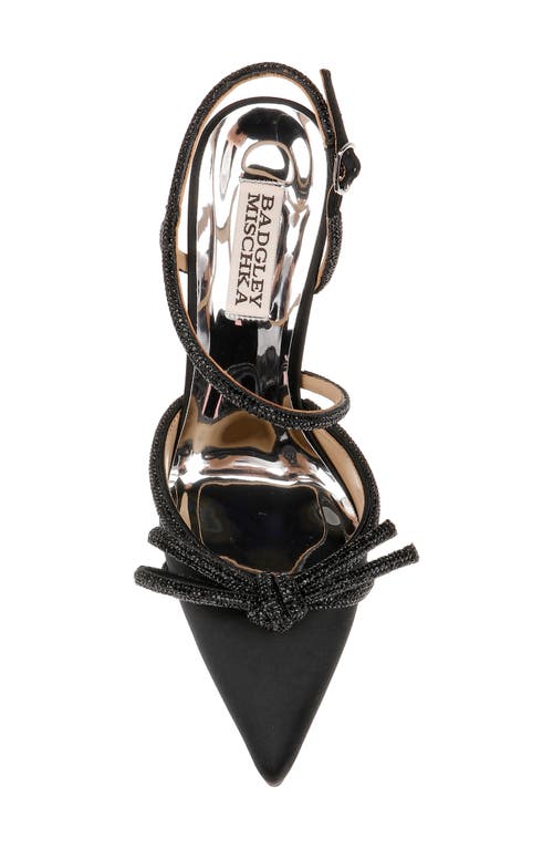 Badgley Mischka Elaine Pointed Toe Pump In Black