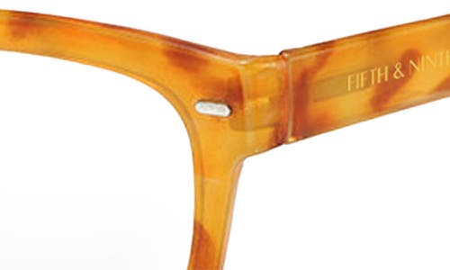Fifth & Ninth Shiloh 64mm Square Blue Light Blocking Glasses In Orange Torte