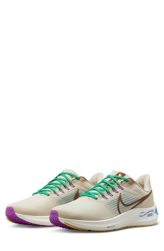 Nike Air Zoom Pegasus 39 Running Shoe In Sanddrift/ Ale Brown/ Milk