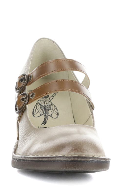 Shop Fly London Baly Mary Jane Pump In Taupe/camel