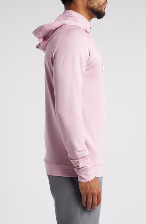 Shop Swannies Vandyke Half Zip Hoodie In Plumeria