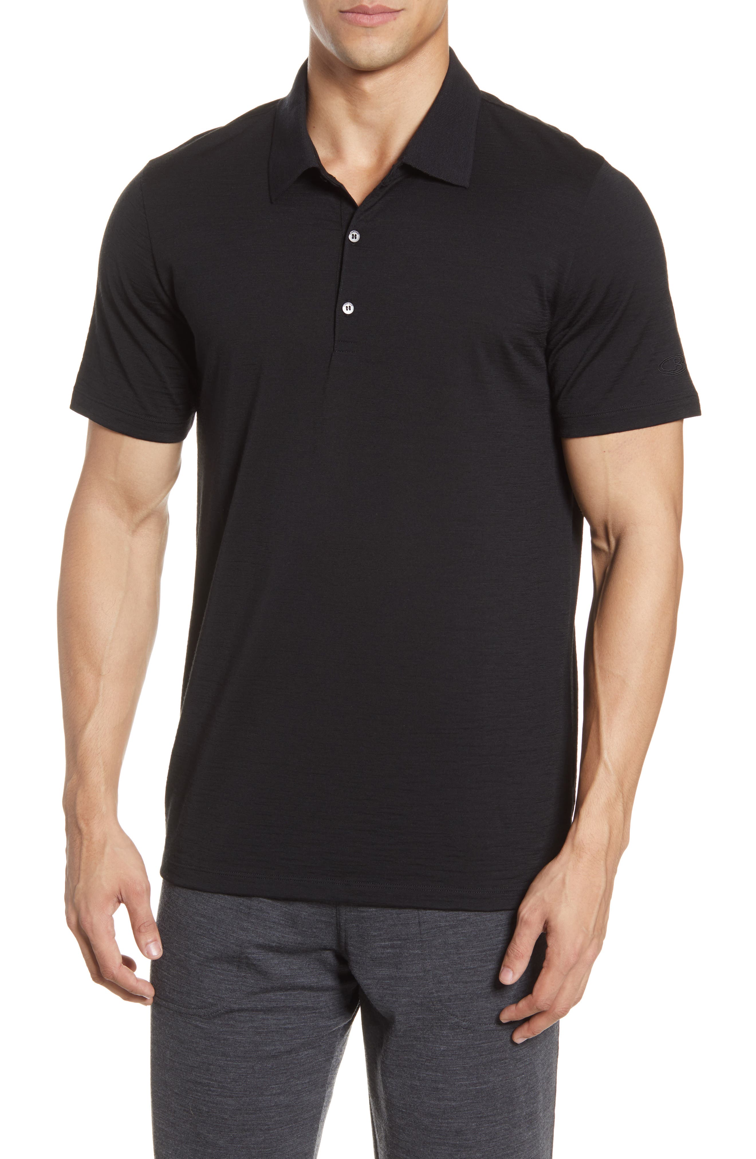 EAN 9420053471427 product image for Men's Icebreaker Tech Lite Polo, Size X-Large - Black | upcitemdb.com